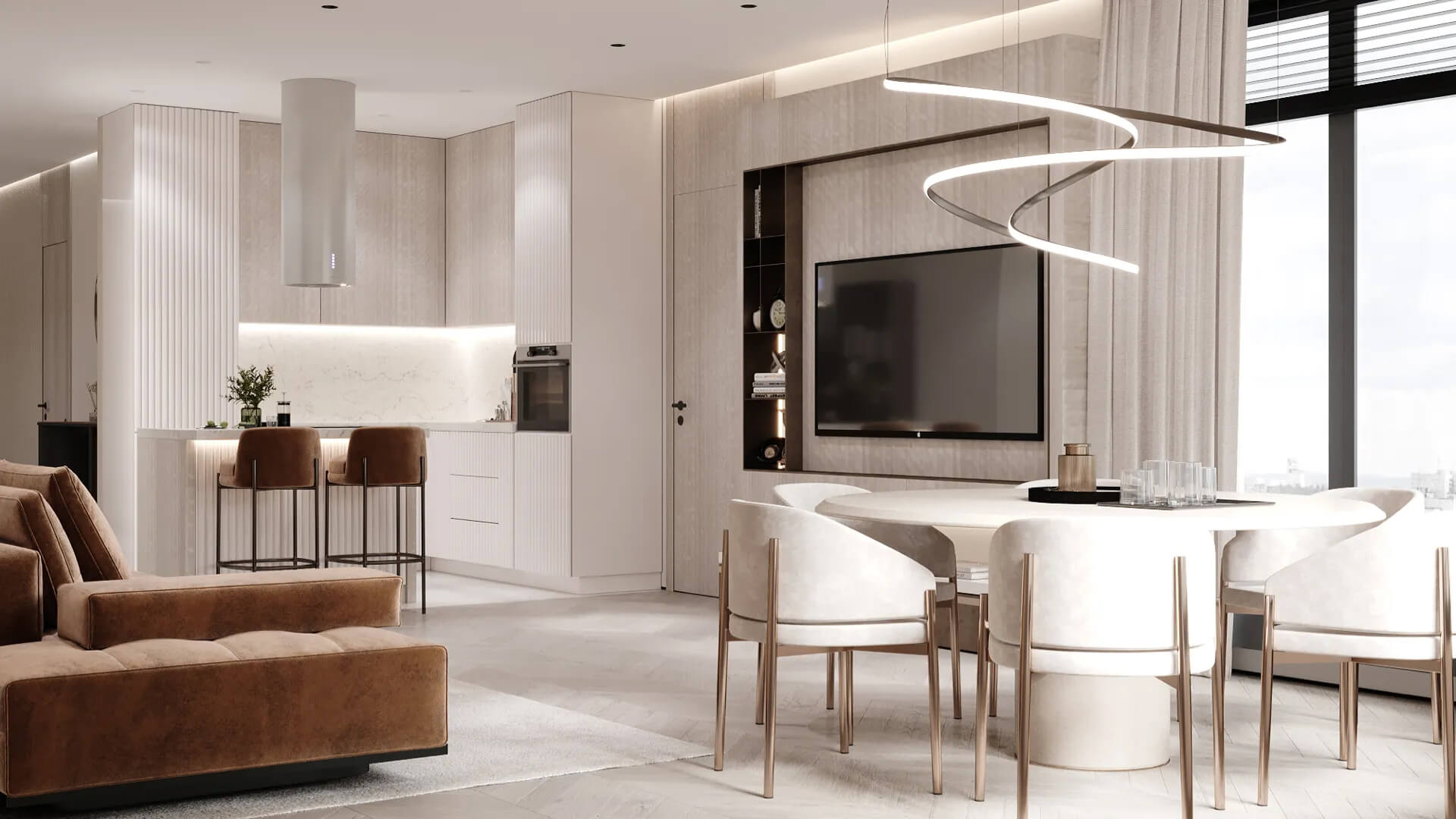 Визуализация Deco Residence: апартаменты с отделкой
