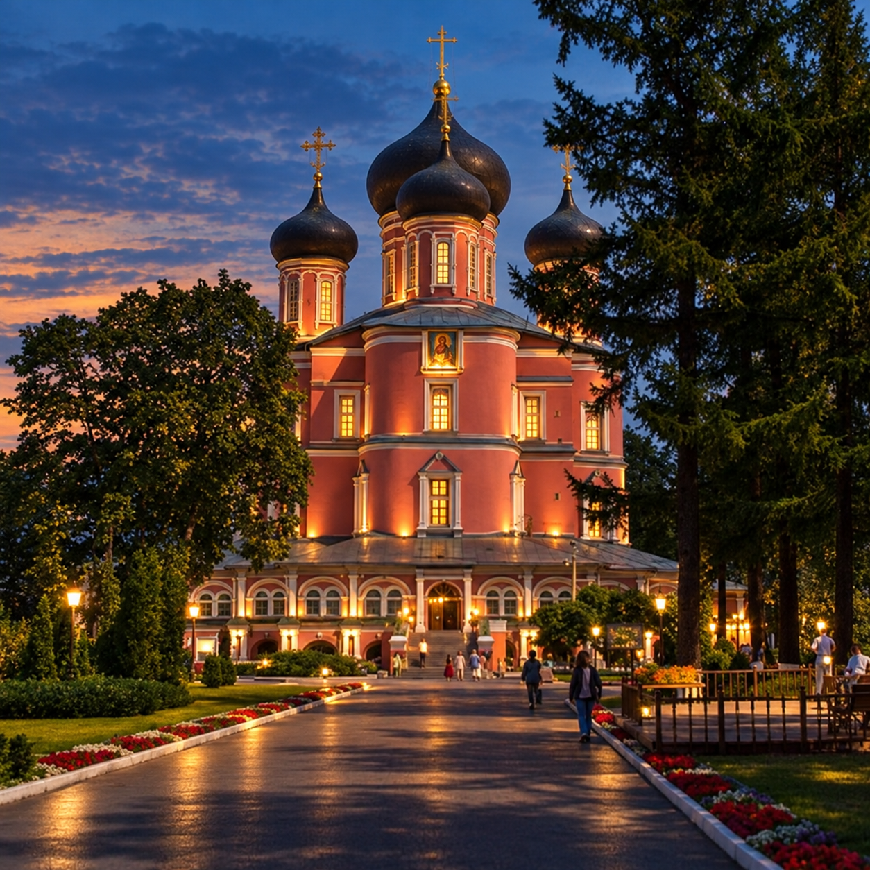 Даниловский монастырь — вечерняя художественная обработка фото