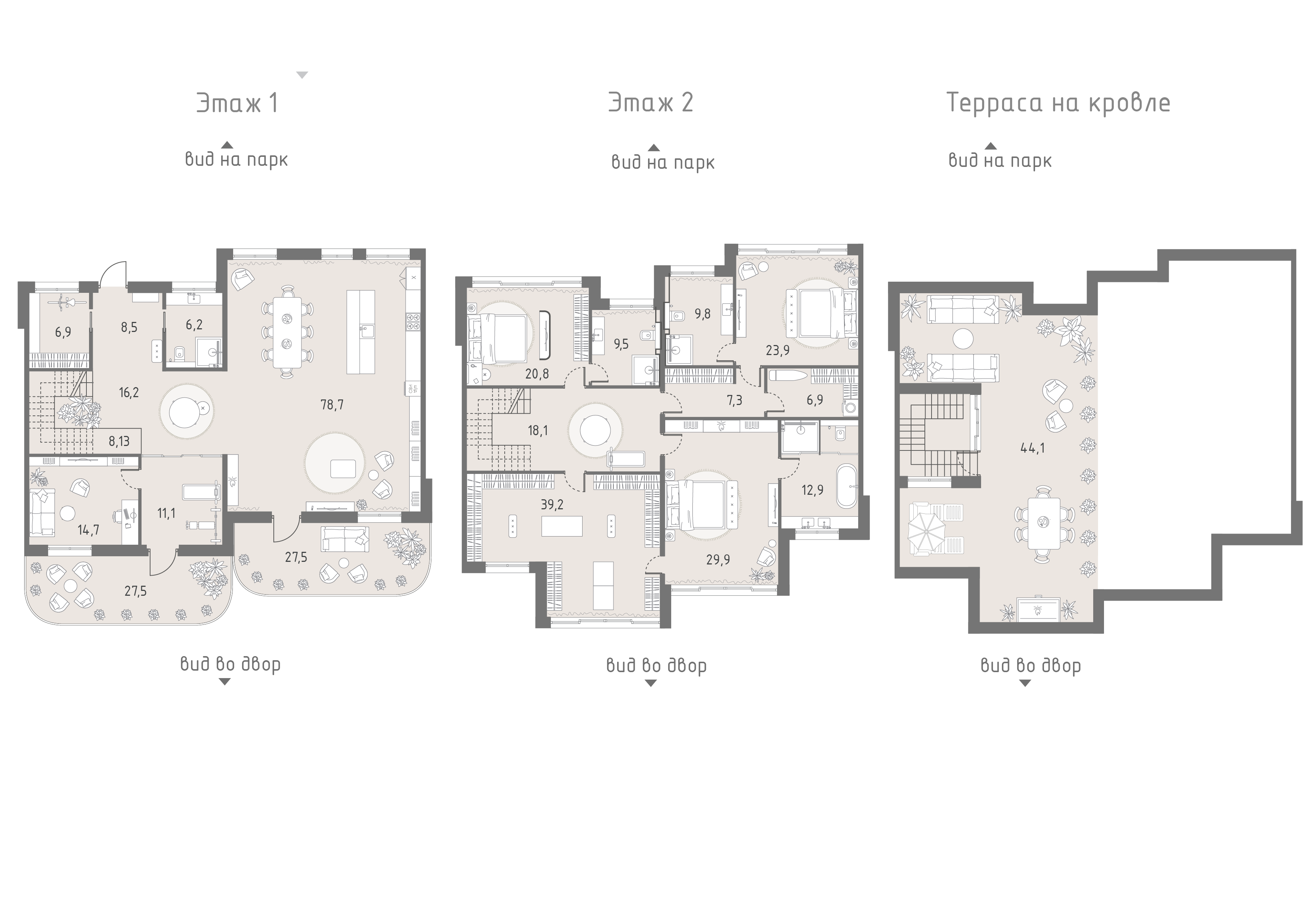 Планировка: 5-комнатная, 326,2 м²