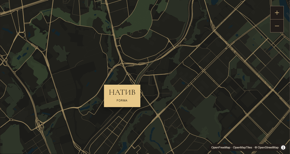Расположение Натива на Очаковском шоссе