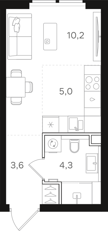 Официальная схема НАЗАРÉ, 23,1 м²