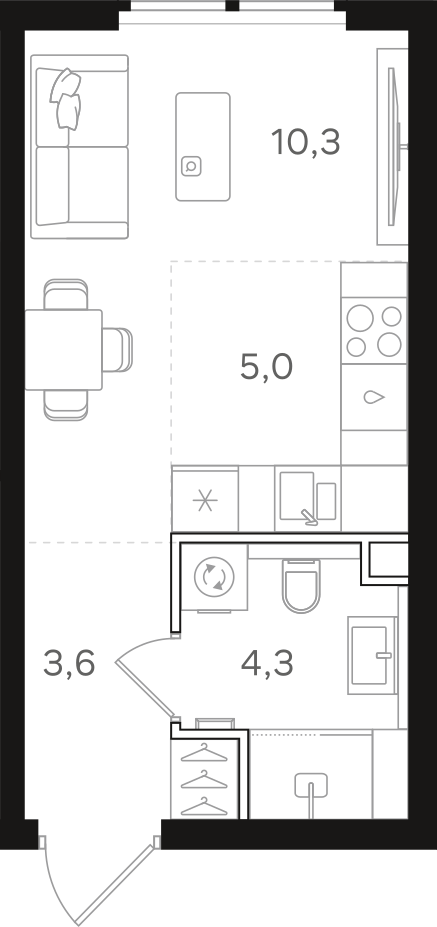 Официальная схема НАЗАРÉ, 23,2 м²