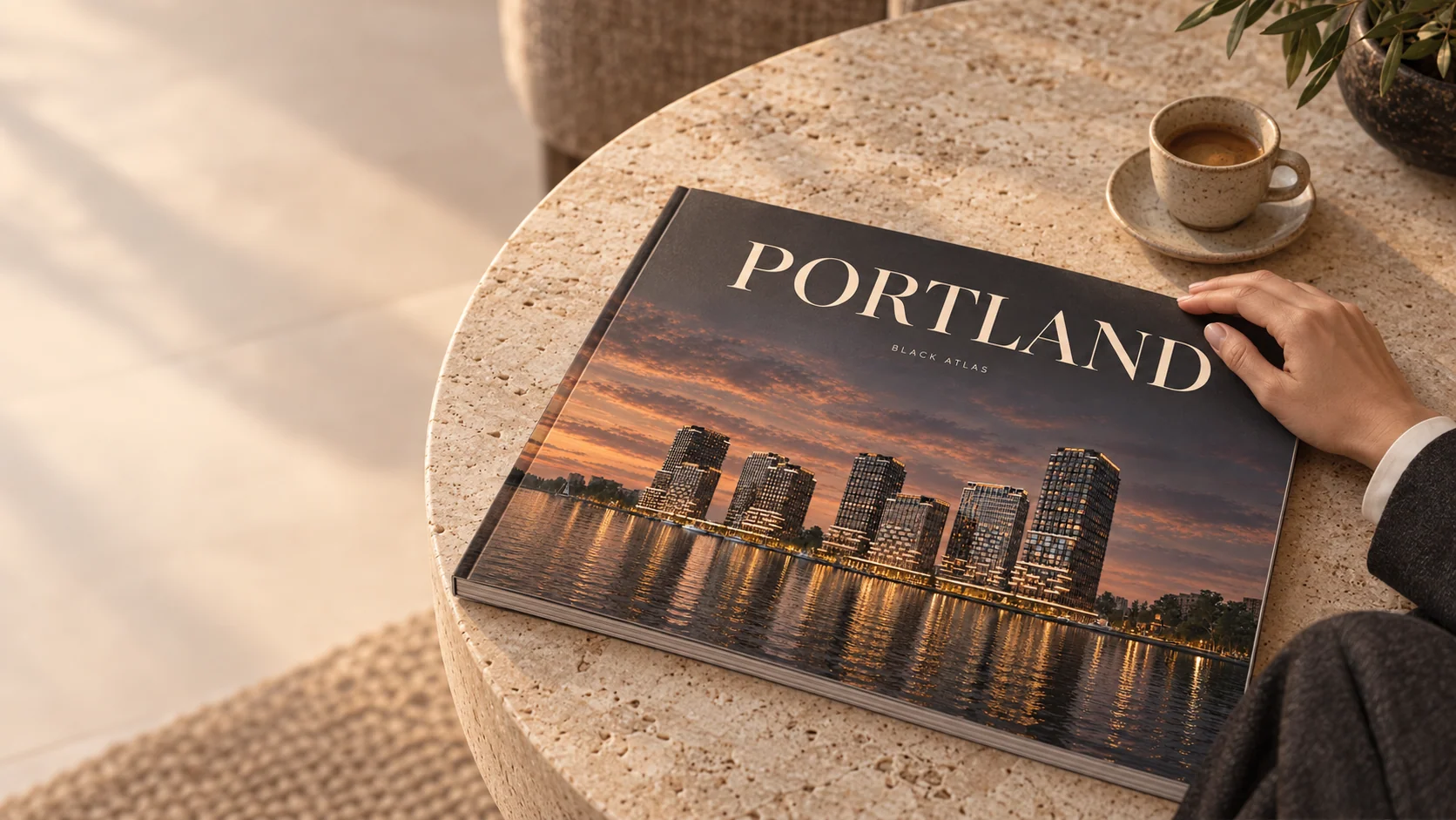 Журнал PORTLAND на кофейном столике