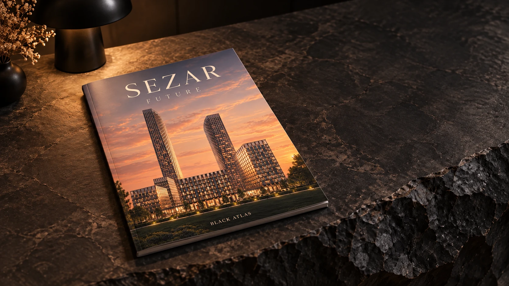 Каталог SEZAR FUTURE на каменном столе