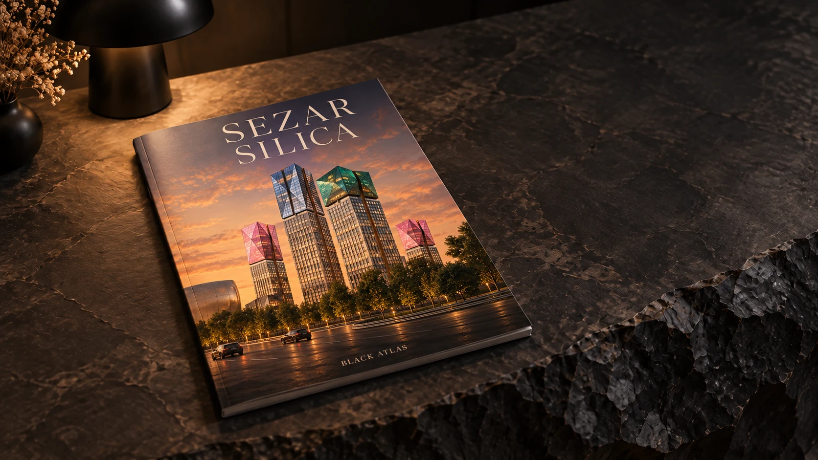 Каталог SEZAR SILICA на каменном столе