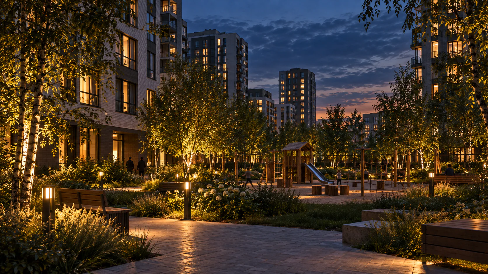 Детская площадка в ЖК «Лучи»