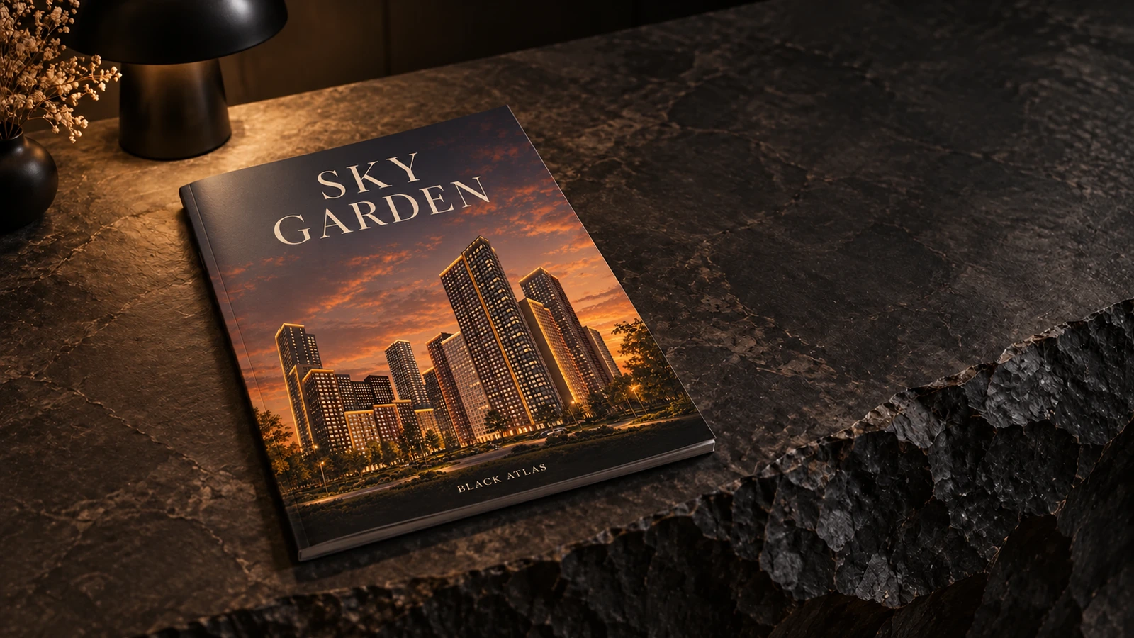 Каталог Sky Garden на каменном столике