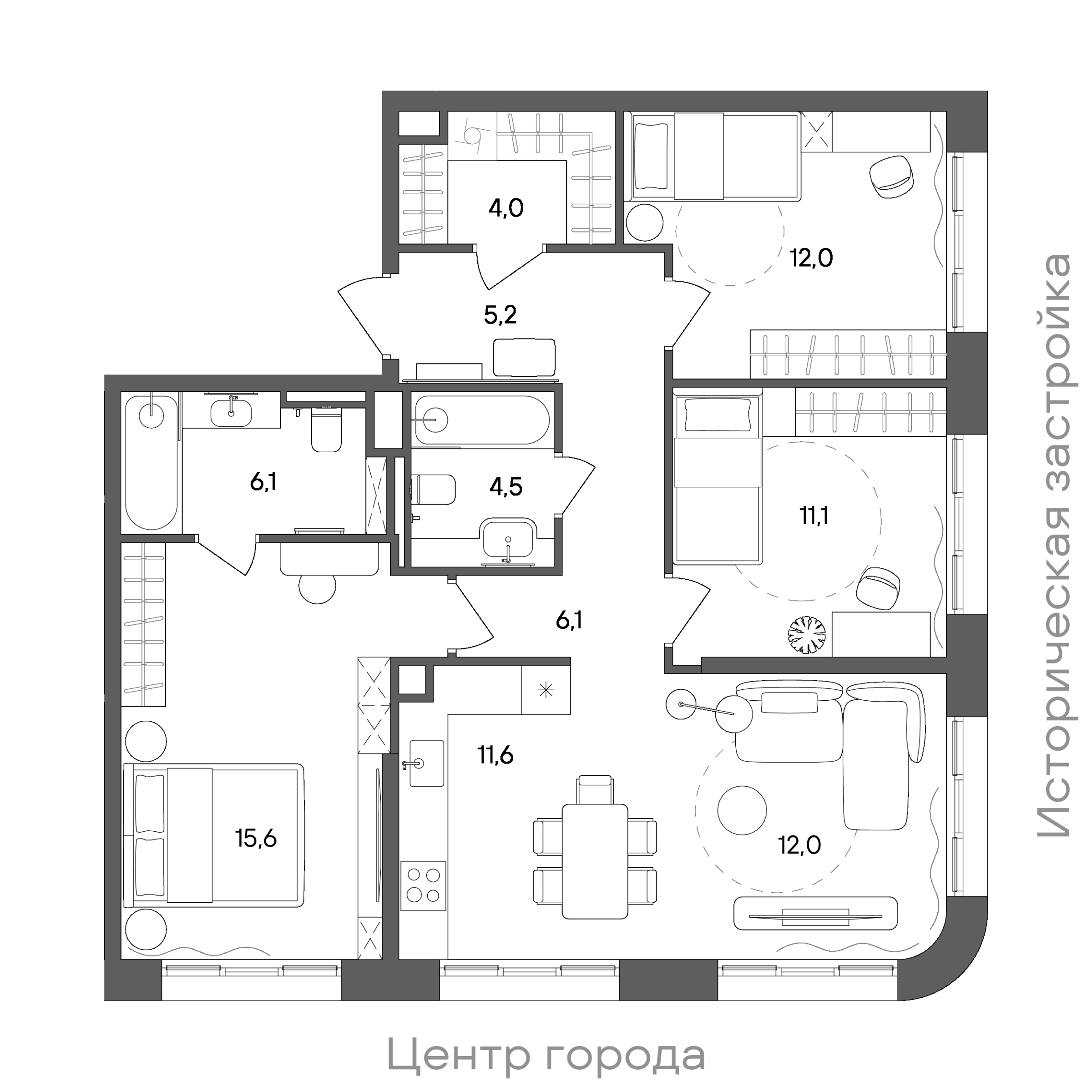 Официальная схема СТОУН Сокольники, 88,2 м²