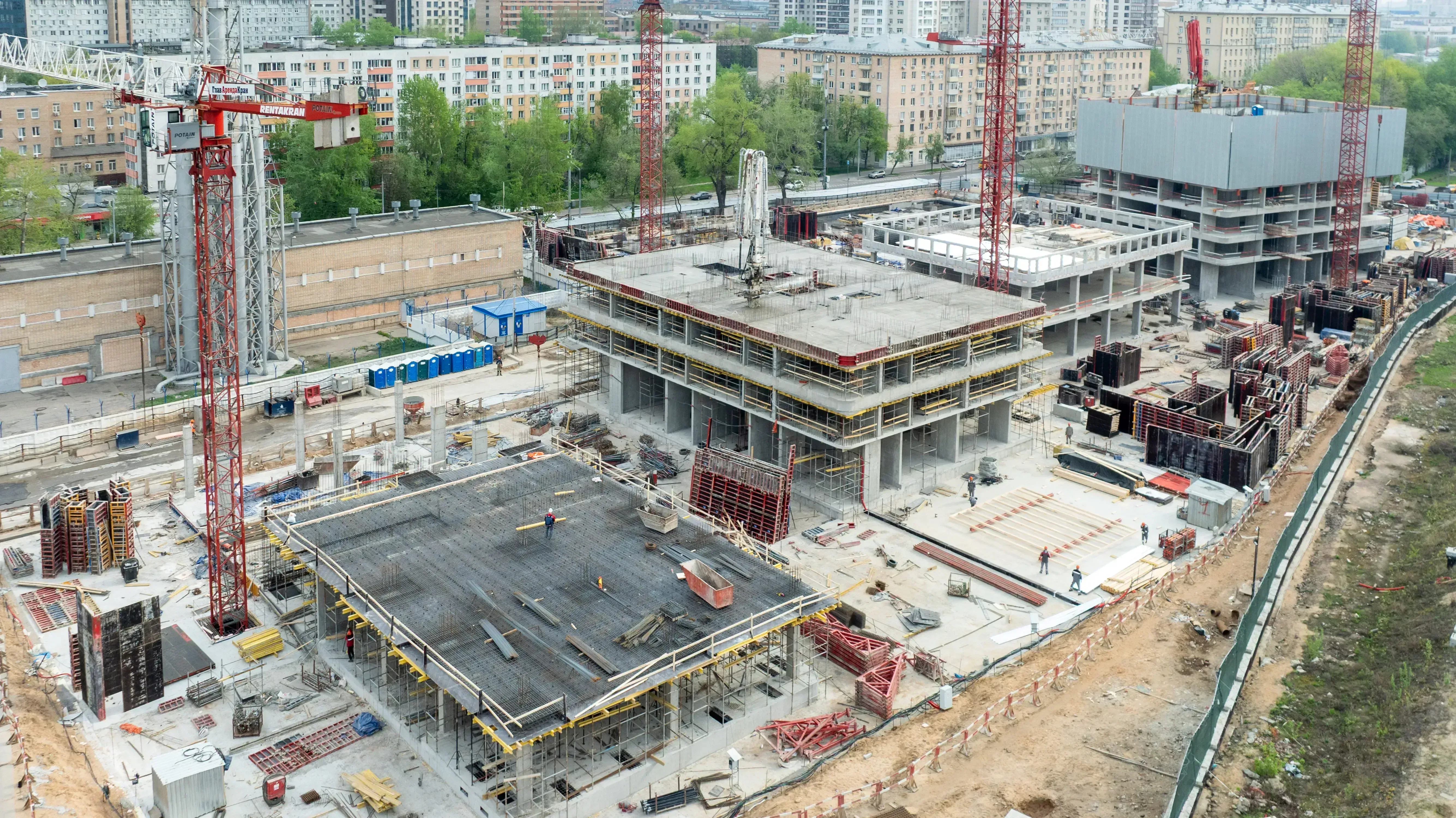 Апрель 2025 — реальная фотография строительства СТОУН Сокольники