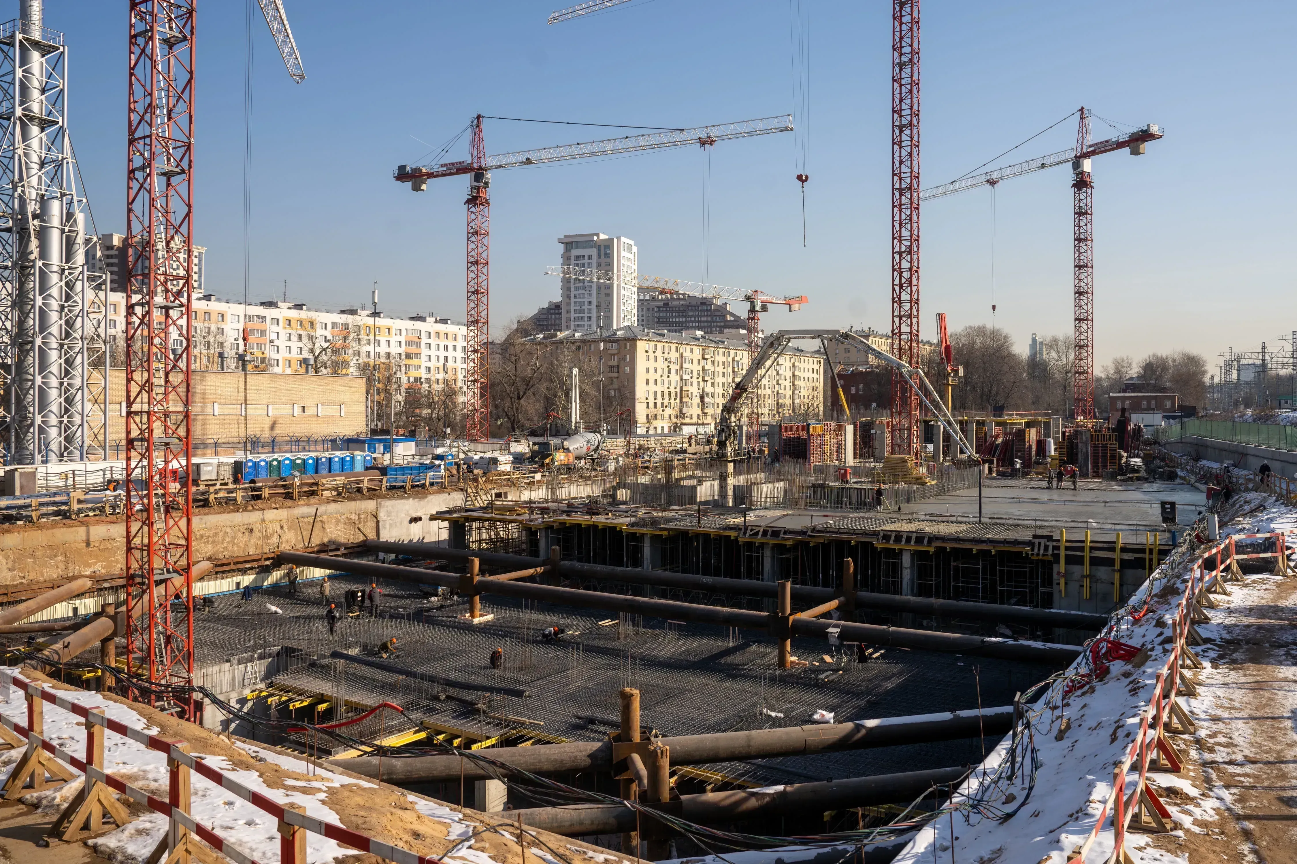 Февраль 2025 — реальная фотография строительства СТОУН Сокольники
