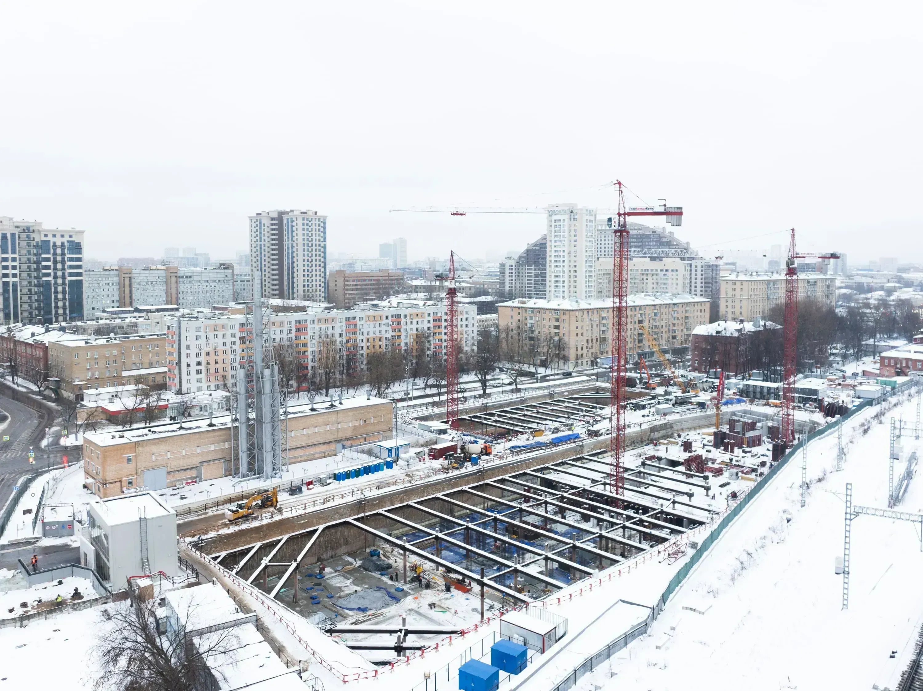 Декабрь 2024 — реальная фотография строительства СТОУН Сокольники