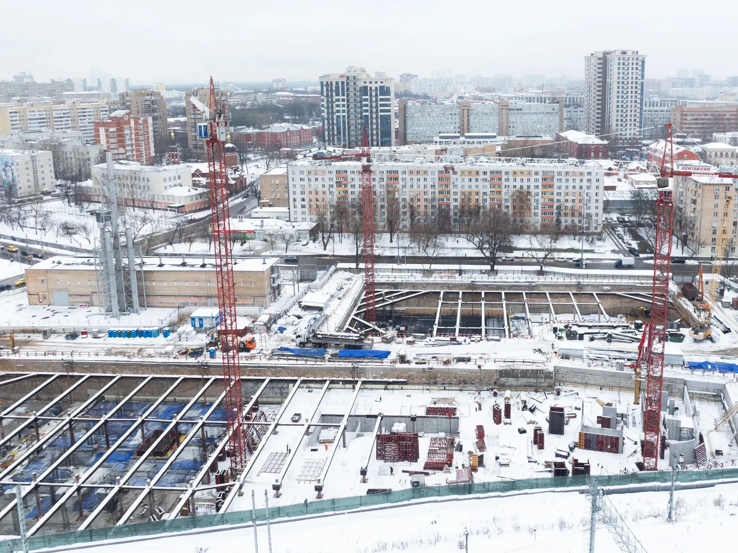 Декабрь 2024 — реальная фотография строительства СТОУН Сокольники
