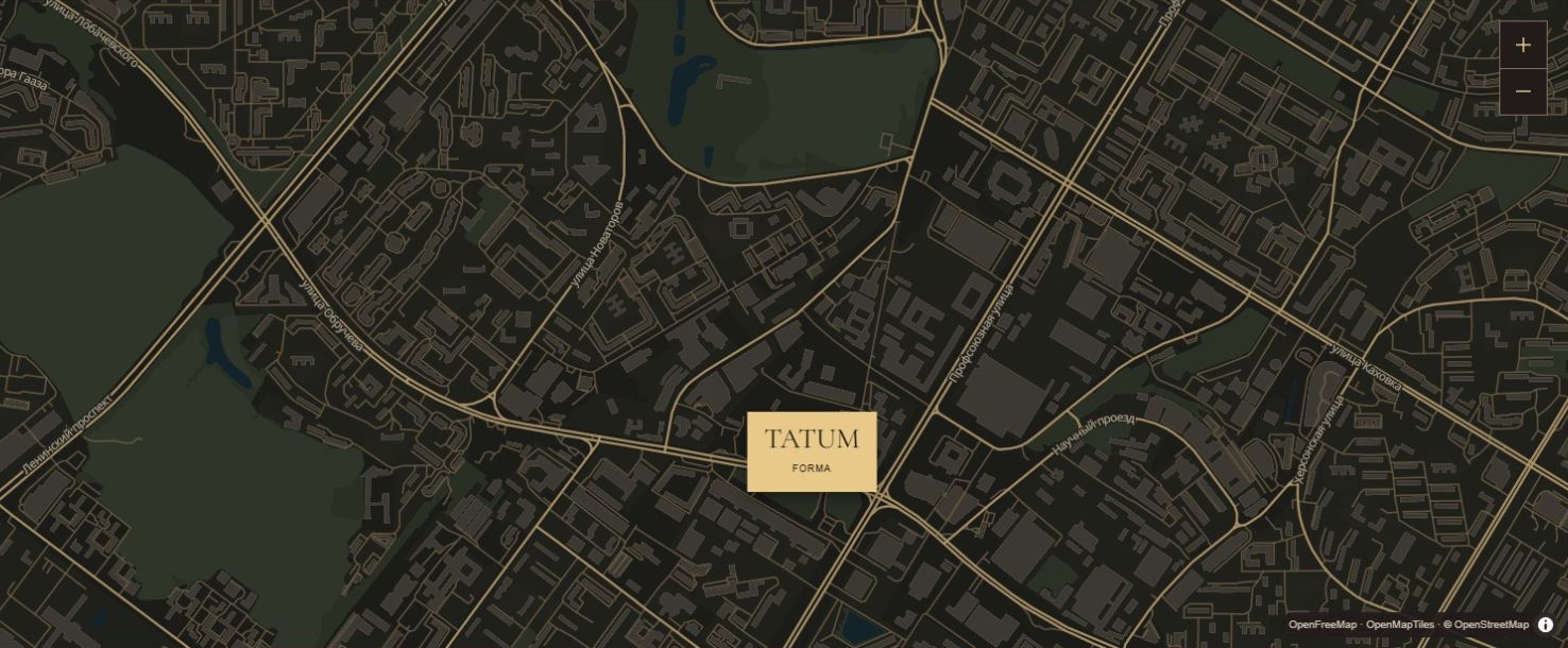 Расположение Tatum на улице Обручева